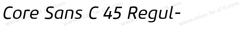 Core Sans C 45 Regul字体转换